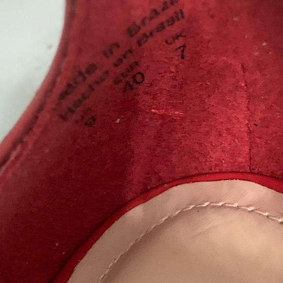 Red leather Aldo heels - Picture 2 of 4